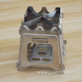 Portable Titanium Wood Burning Square Stove